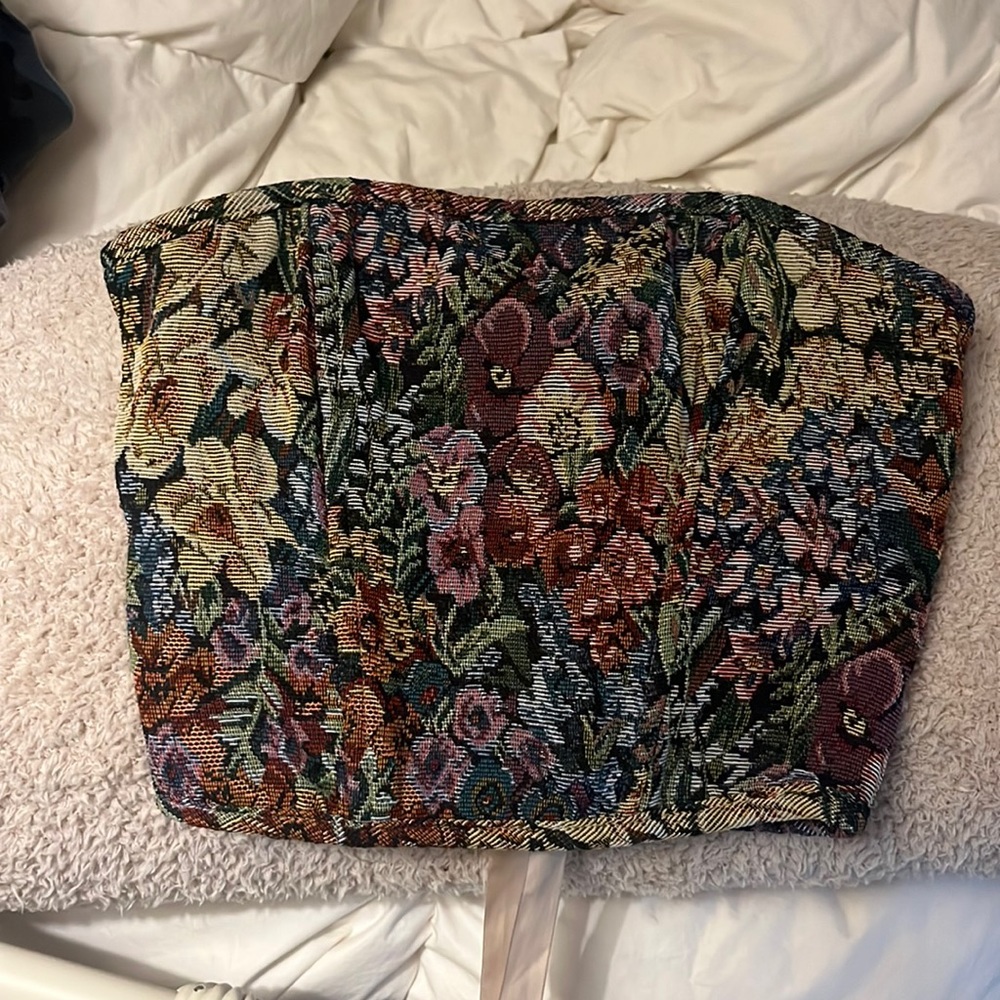brand new floral corset top